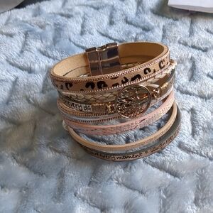 Elegant Multi-Layer Leather Bracelet